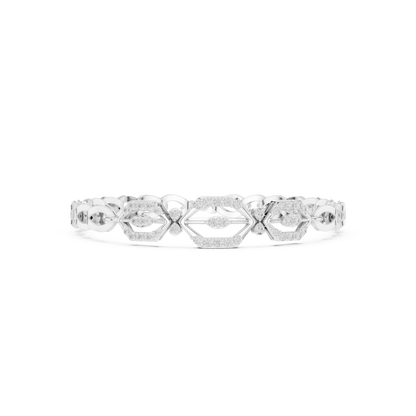Geometric Diamond Link Bracelet