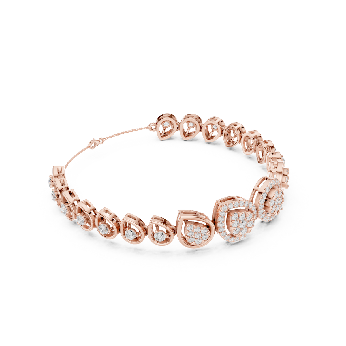Luxury Diamond Teardrop Bracelet for Women
