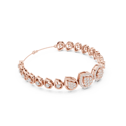 Luxury Diamond Teardrop Bracelet for Women