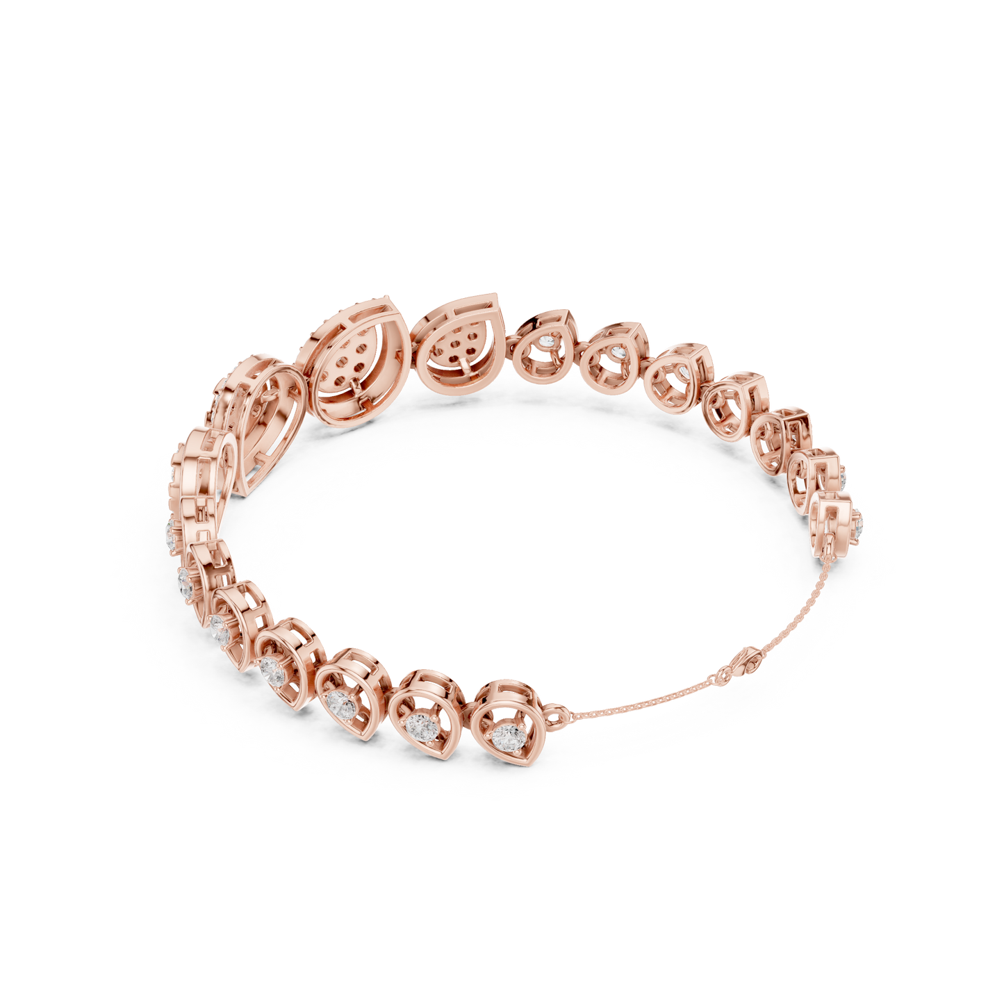 Luxury Diamond Teardrop Bracelet for Women