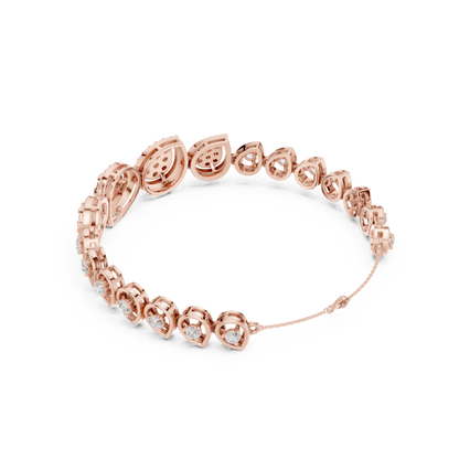 Luxury Diamond Teardrop Bracelet for Women