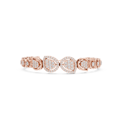 Luxury Diamond Teardrop Bracelet for Women