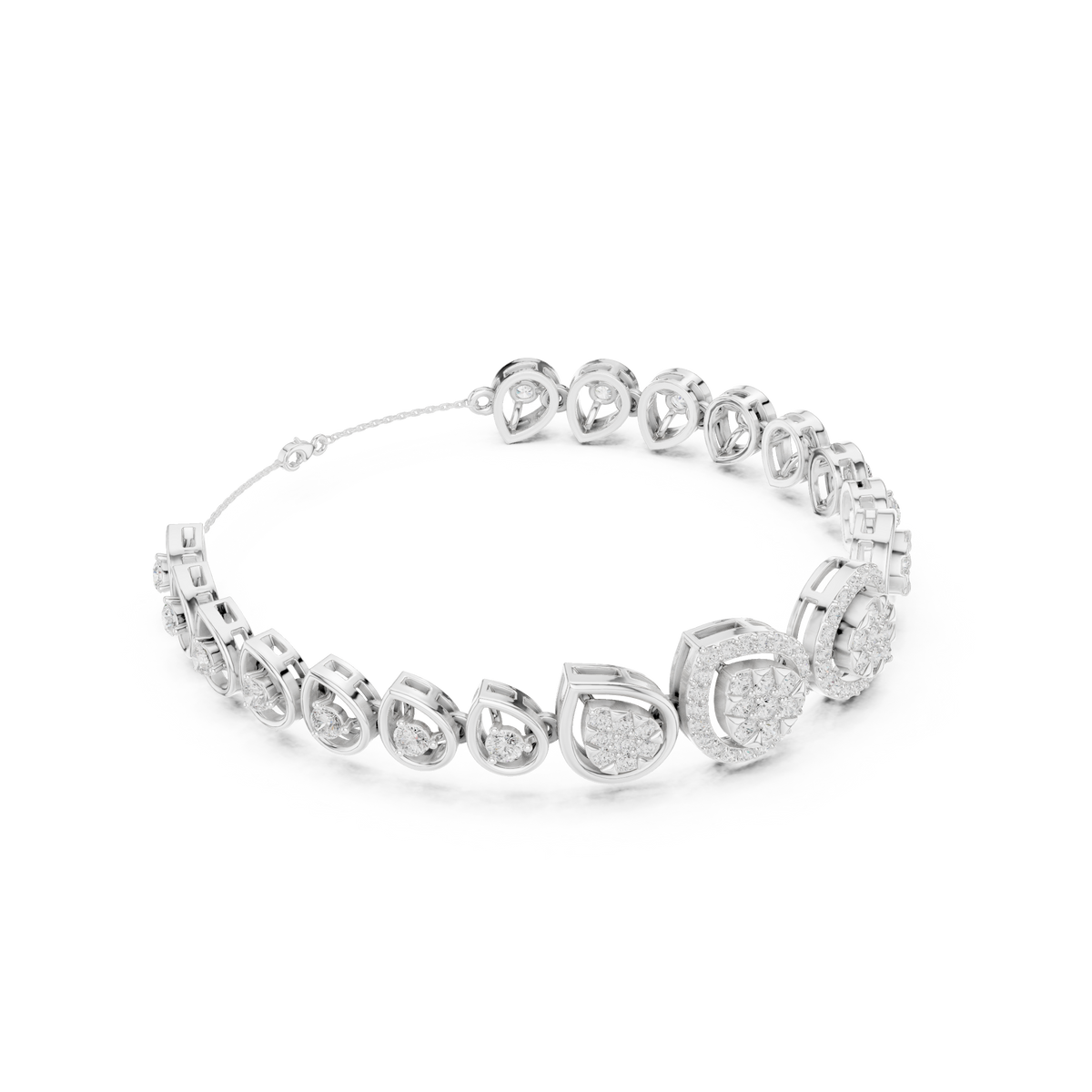 Luxury Diamond Teardrop Bracelet for Women