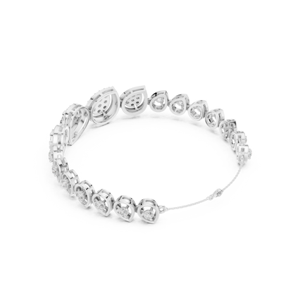 Luxury Diamond Teardrop Bracelet for Women
