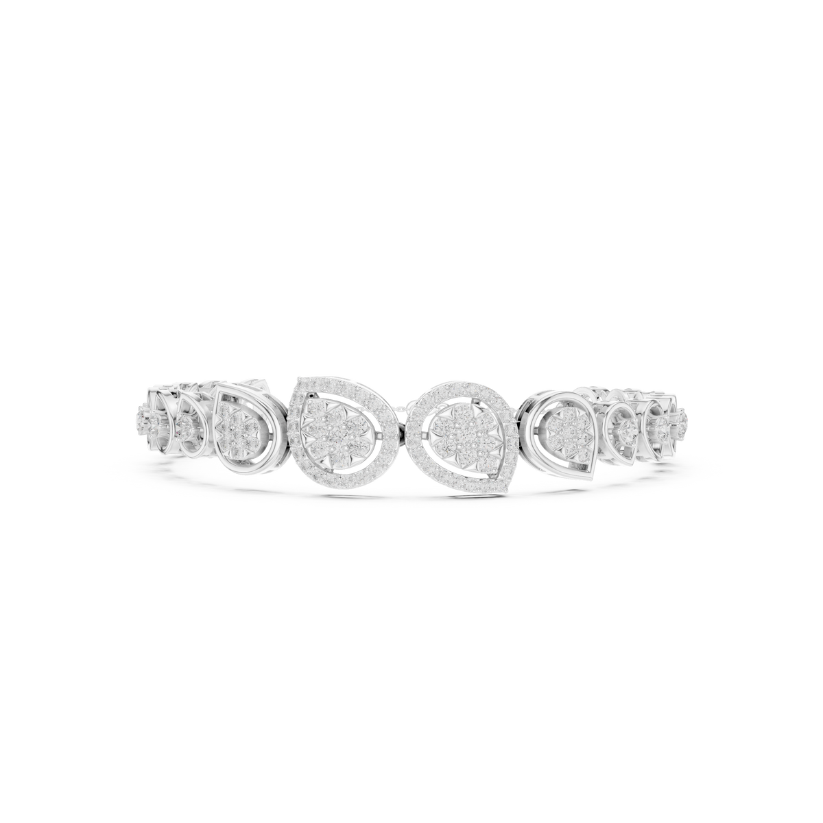 Luxury Diamond Teardrop Bracelet for Women