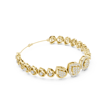 Luxury Diamond Teardrop Bracelet for Women