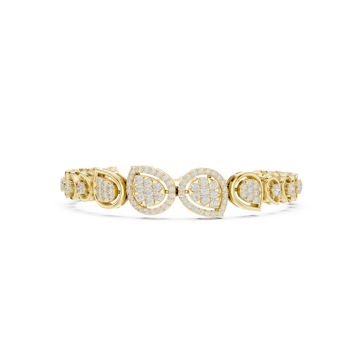 Luxury Diamond Teardrop Bracelet for Women