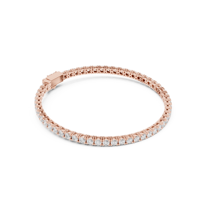 The Minimalist Round Diamond Tennis Bracelet