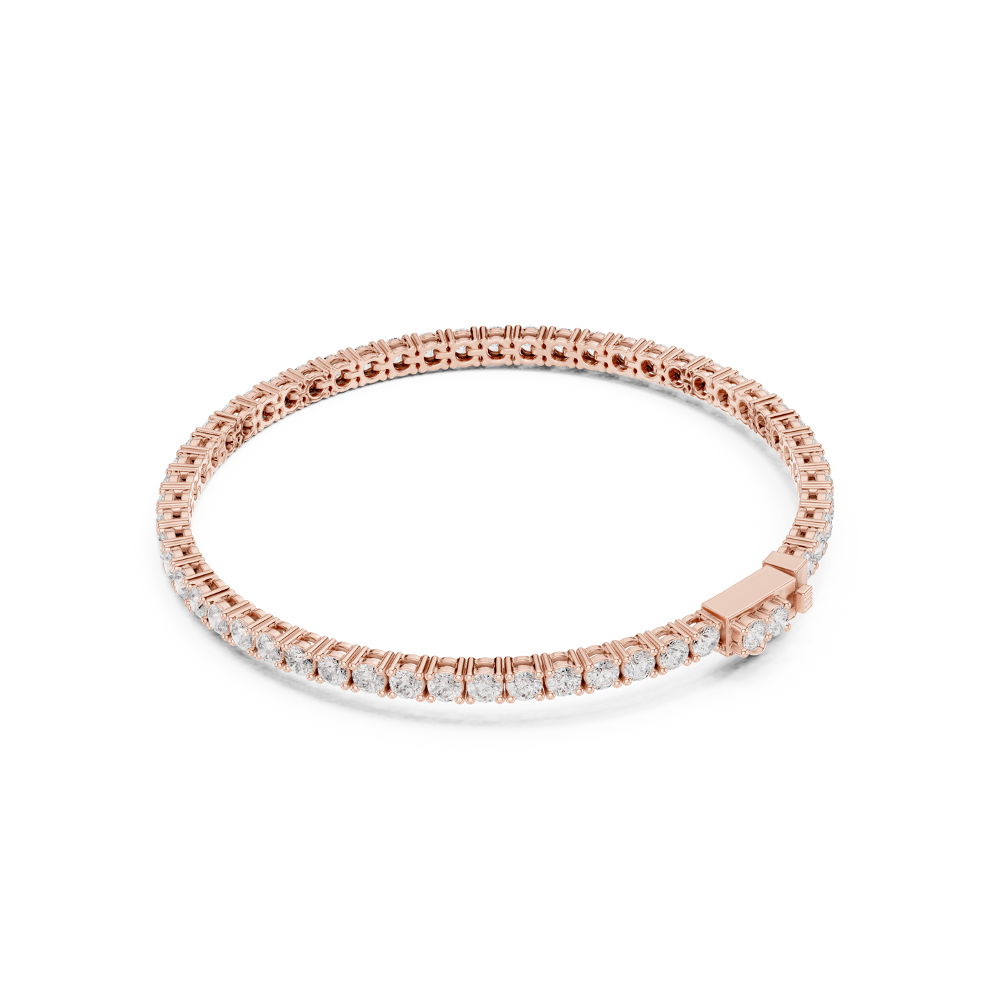 The Minimalist Round Diamond Tennis Bracelet