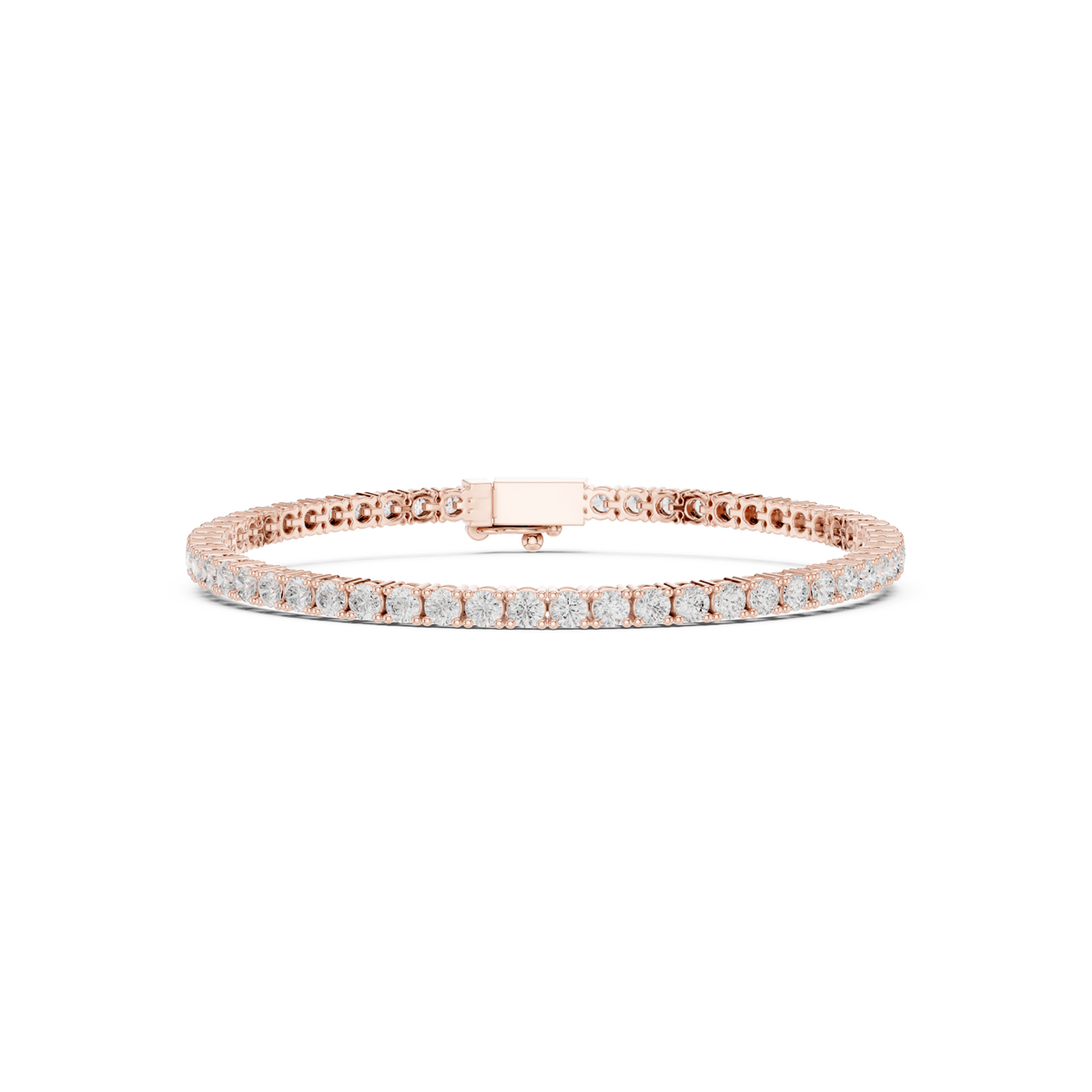 The Minimalist Round Diamond Tennis Bracelet