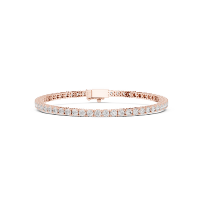 The Minimalist Round Diamond Tennis Bracelet