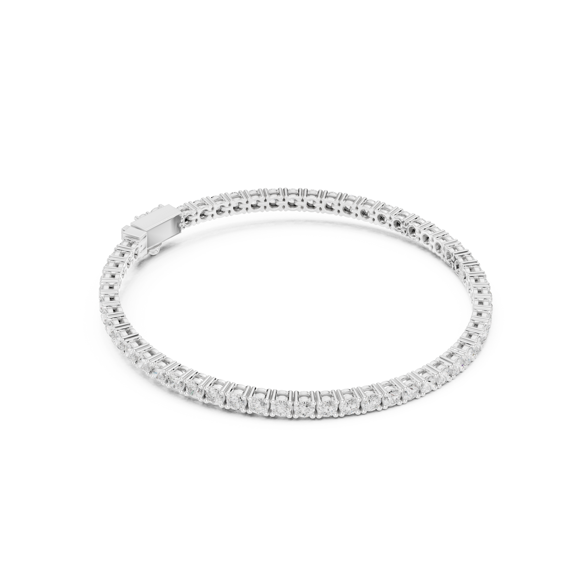 The Minimalist Round Diamond Tennis Bracelet