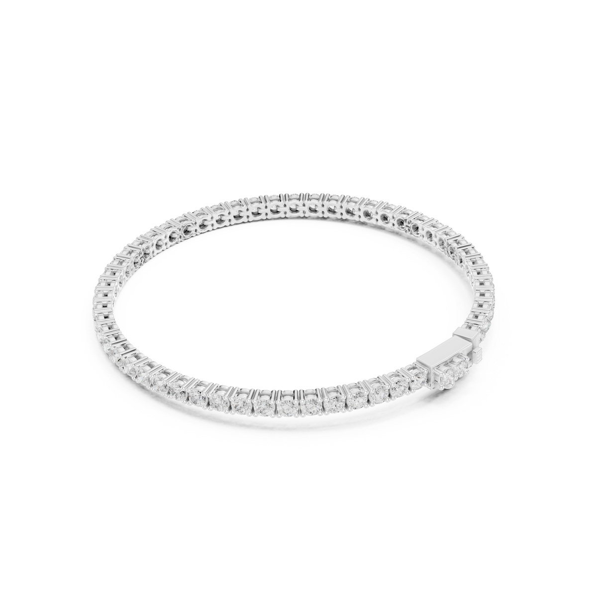 The Minimalist Round Diamond Tennis Bracelet
