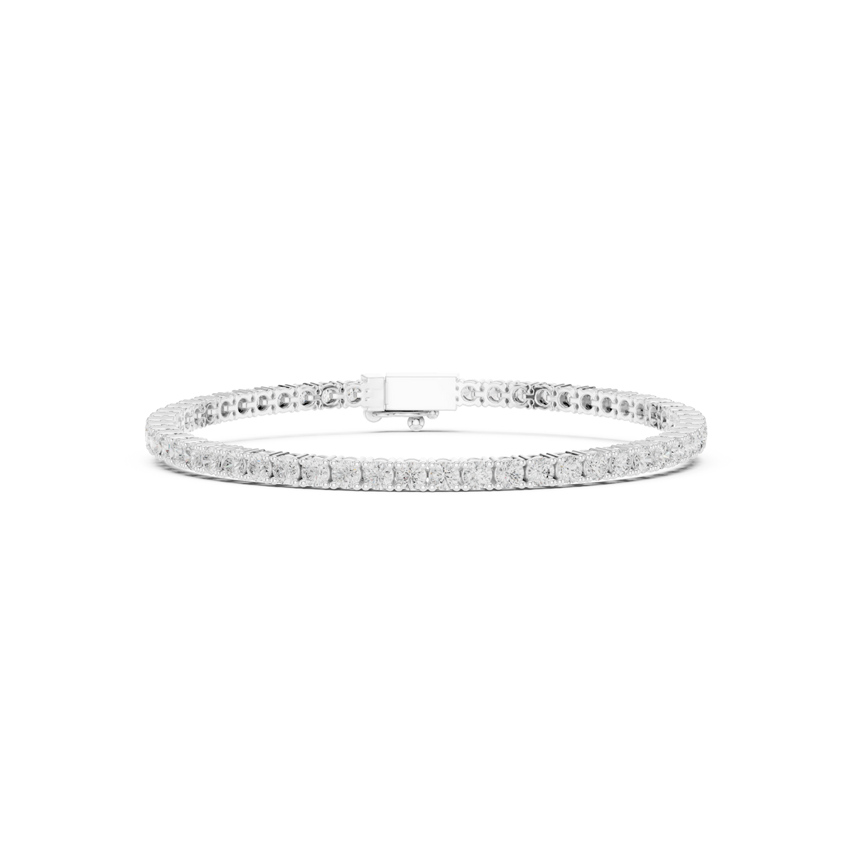 The Minimalist Round Diamond Tennis Bracelet