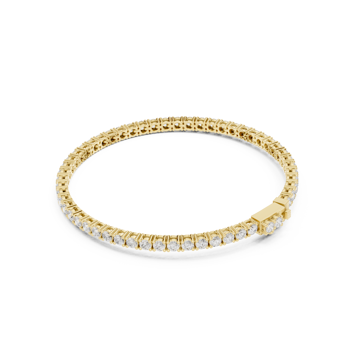The Minimalist Round Diamond Tennis Bracelet