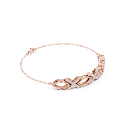 Elegant Infinity Diamond Bracelet for Women
