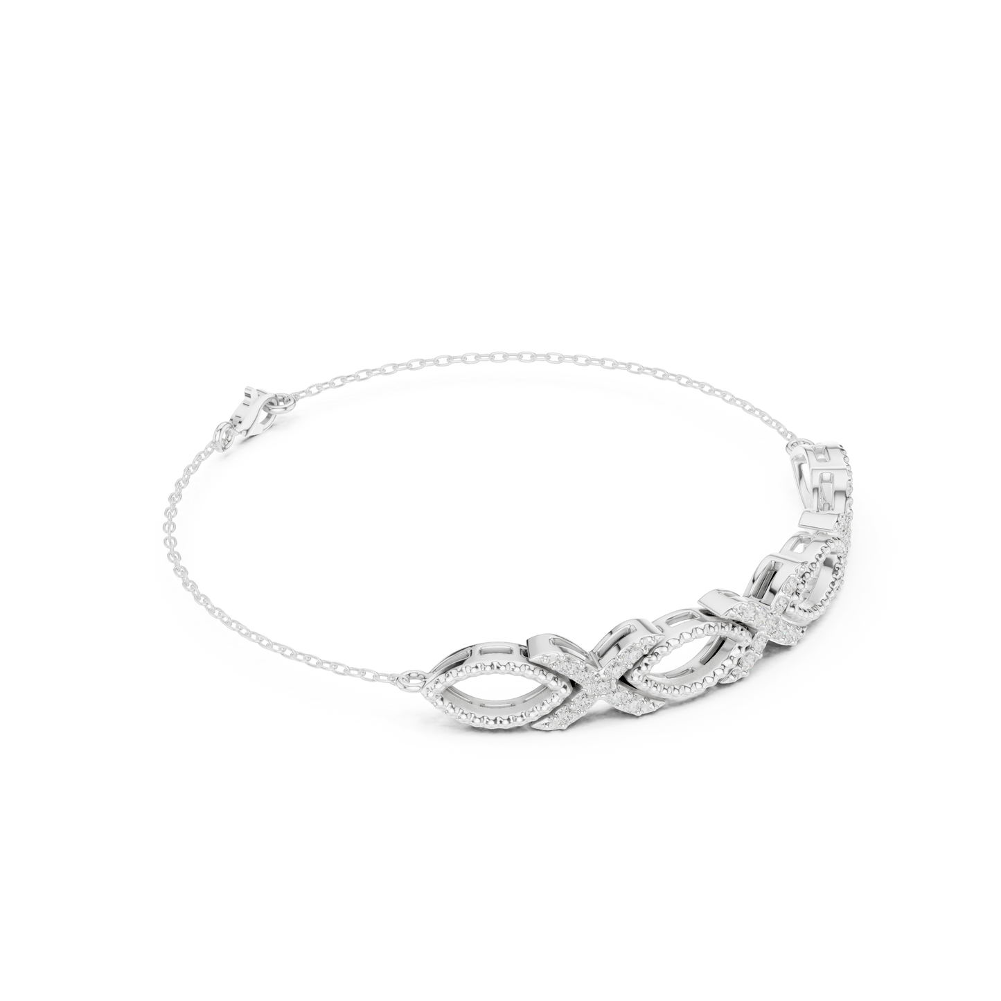 Elegant Infinity Diamond Bracelet for Women