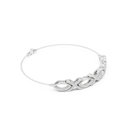 Elegant Infinity Diamond Bracelet for Women