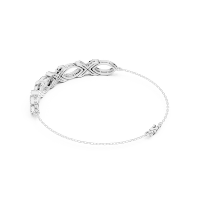 Elegant Infinity Diamond Bracelet for Women