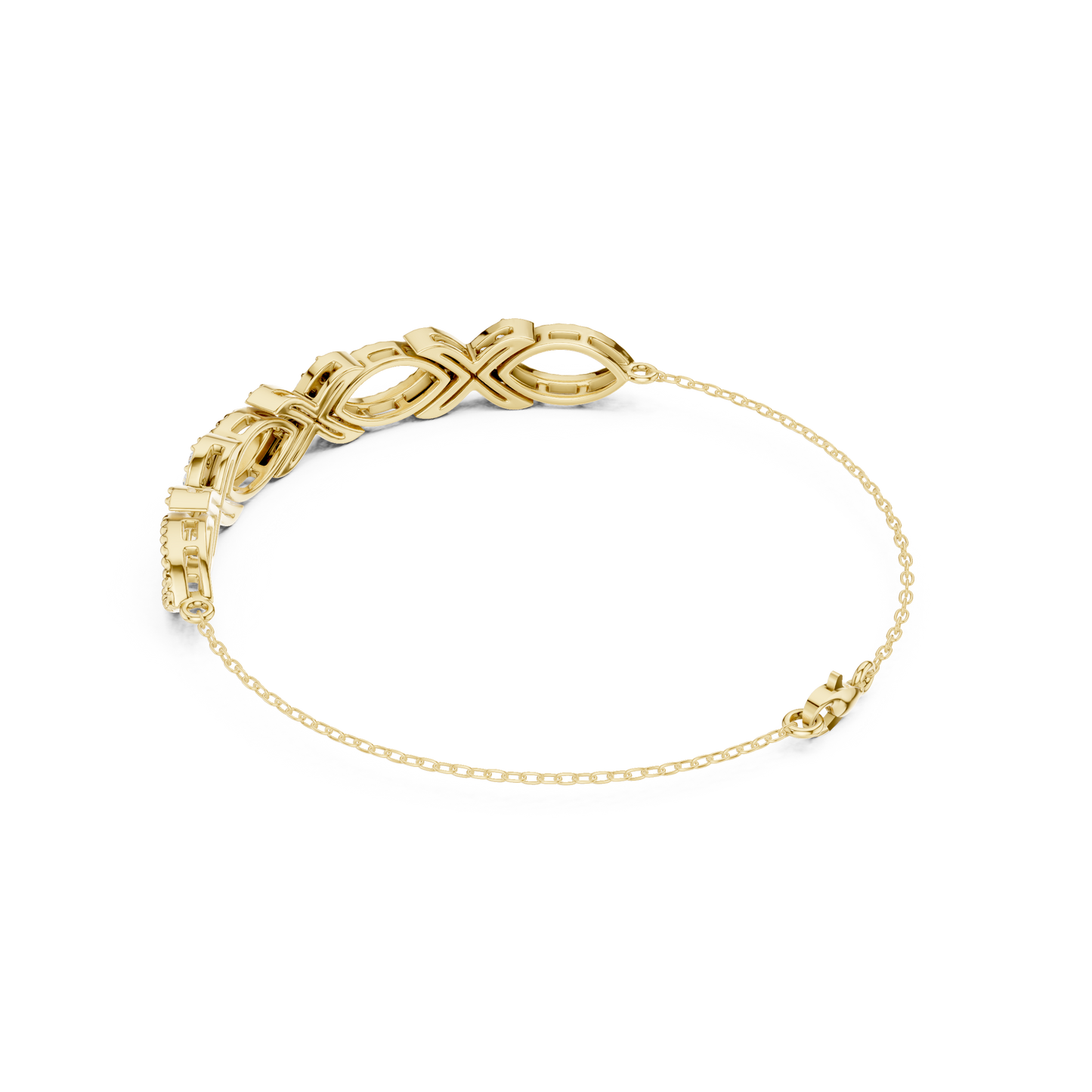Elegant Infinity Diamond Bracelet for Women