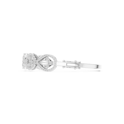 The Botanical Openwork Teardrop Diamond Bangle
