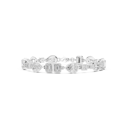 The Mixed Shape Bezel Diamond Bracelet