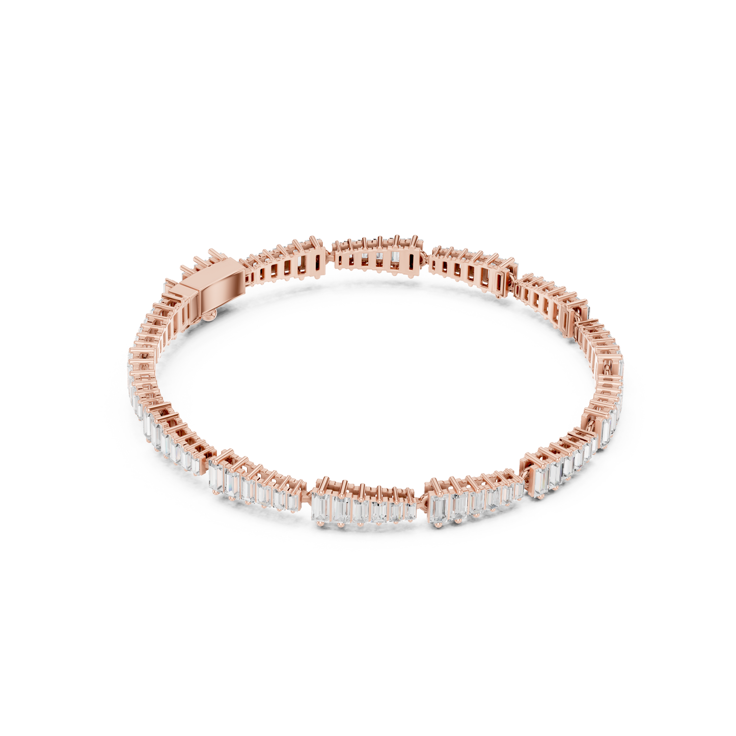The Stepped Baguette Diamond Statement Bracelet