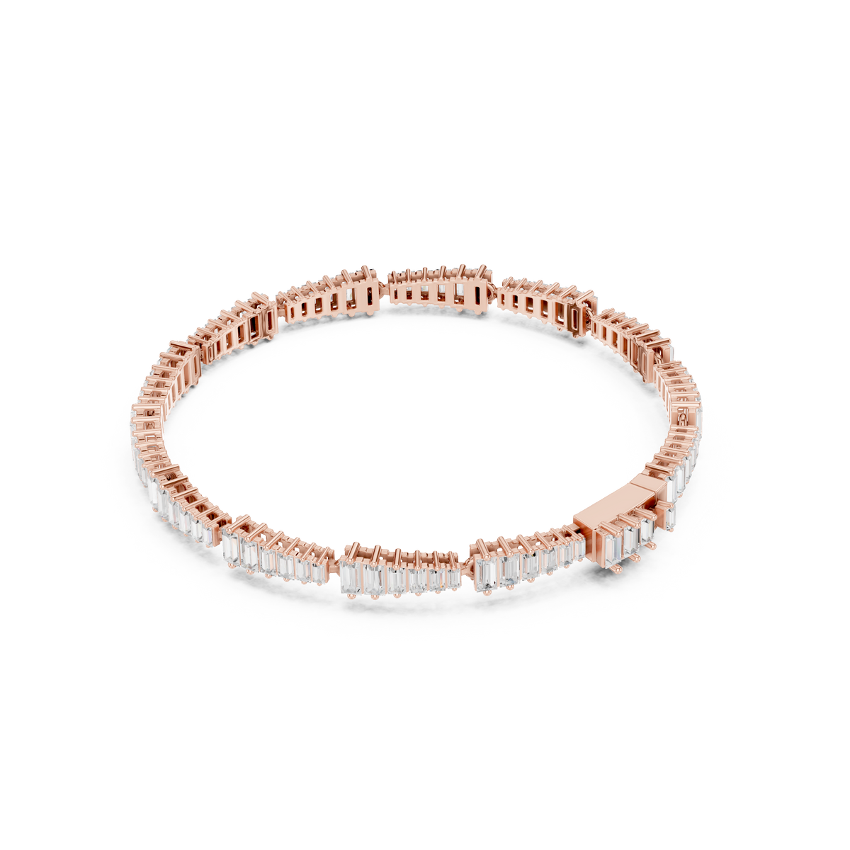 The Stepped Baguette Diamond Statement Bracelet