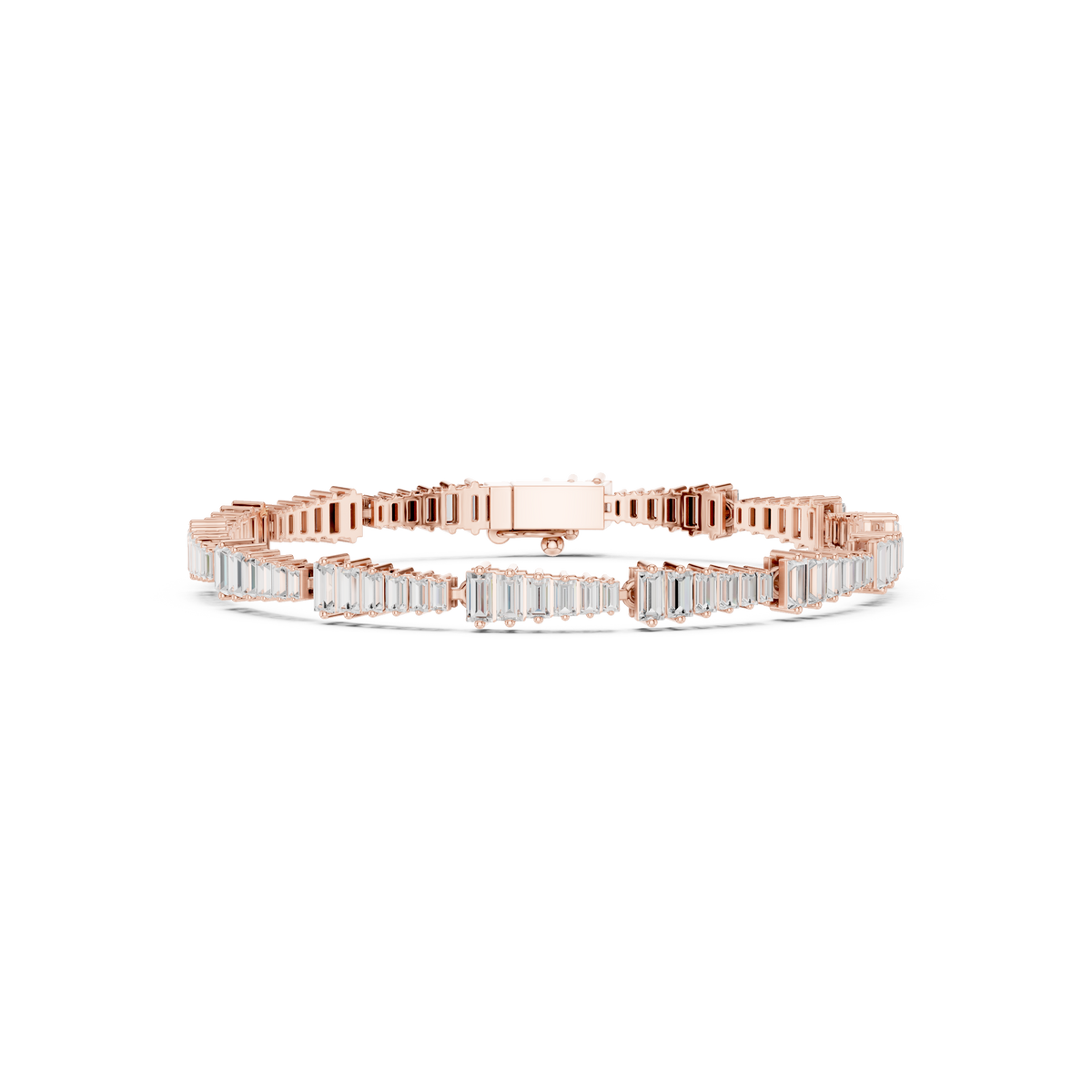 The Stepped Baguette Diamond Statement Bracelet