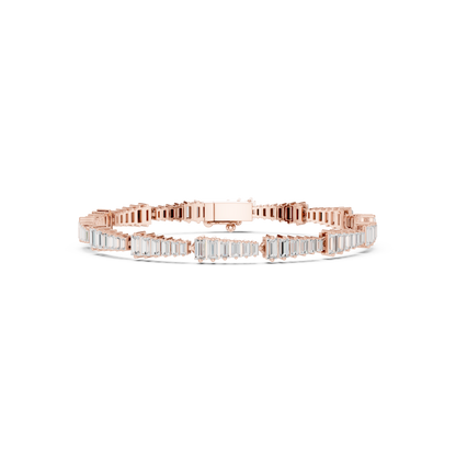 The Stepped Baguette Diamond Statement Bracelet