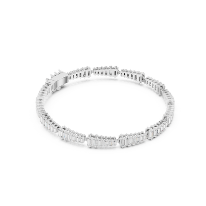 The Stepped Baguette Diamond Statement Bracelet