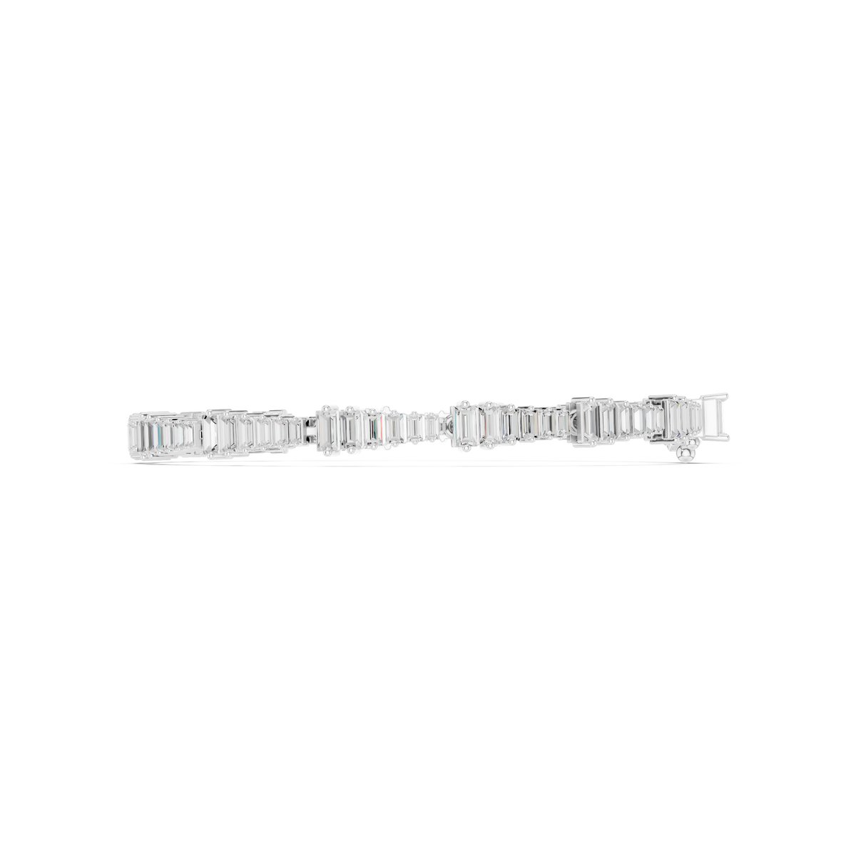 The Stepped Baguette Diamond Statement Bracelet