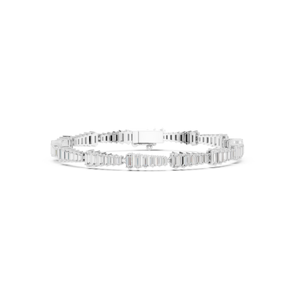 The Stepped Baguette Diamond Statement Bracelet