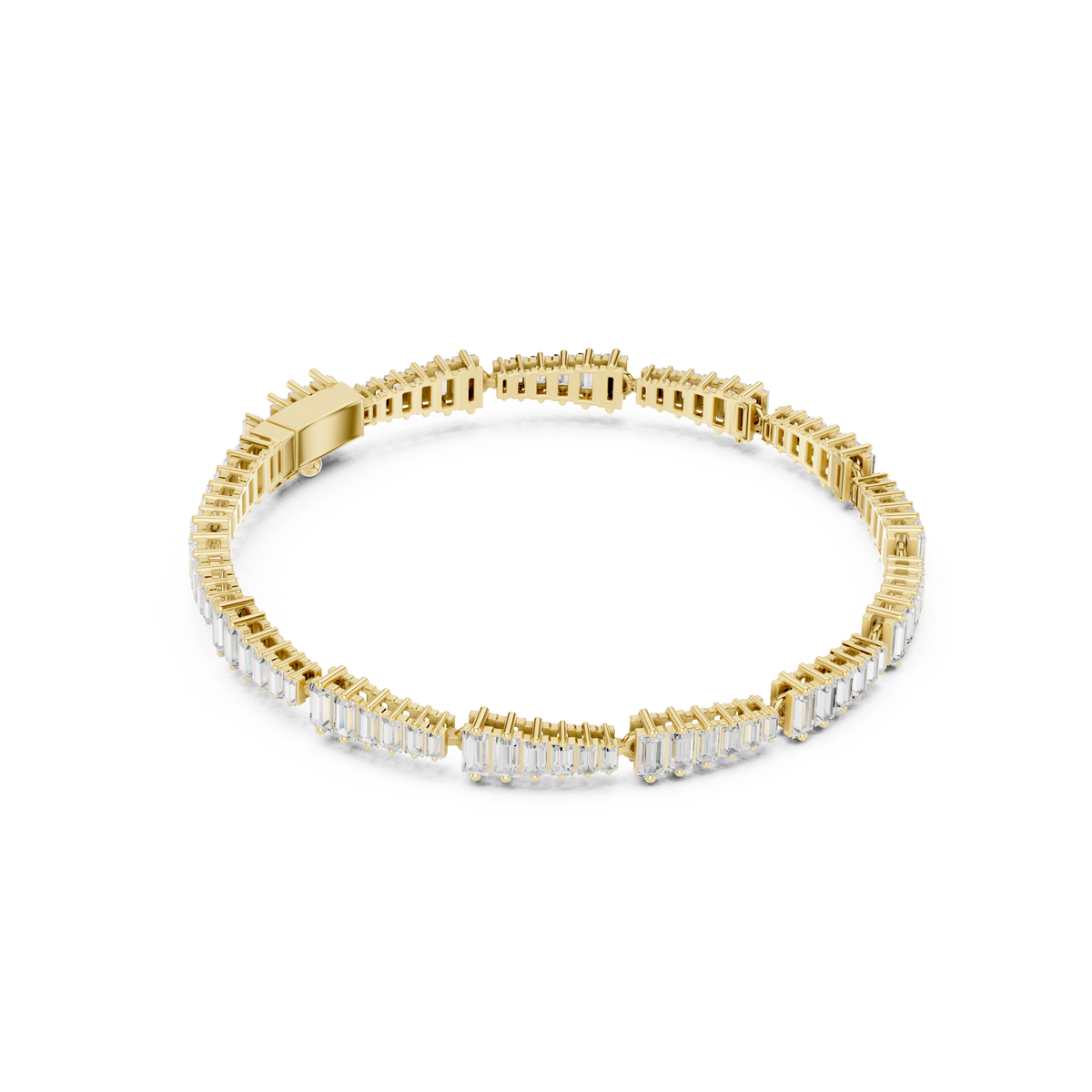 The Stepped Baguette Diamond Statement Bracelet
