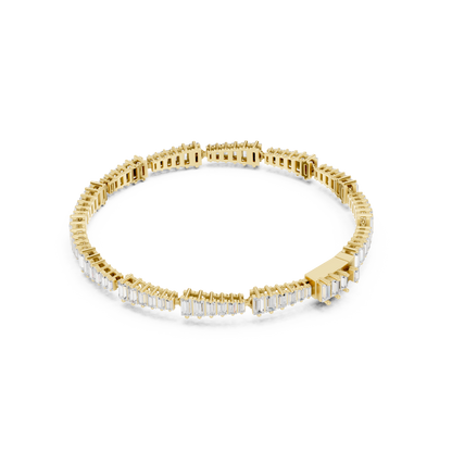 The Stepped Baguette Diamond Statement Bracelet