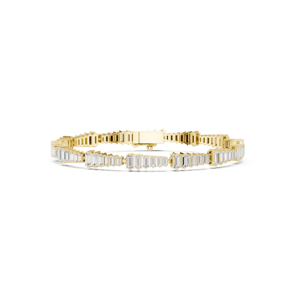 The Stepped Baguette Diamond Statement Bracelet